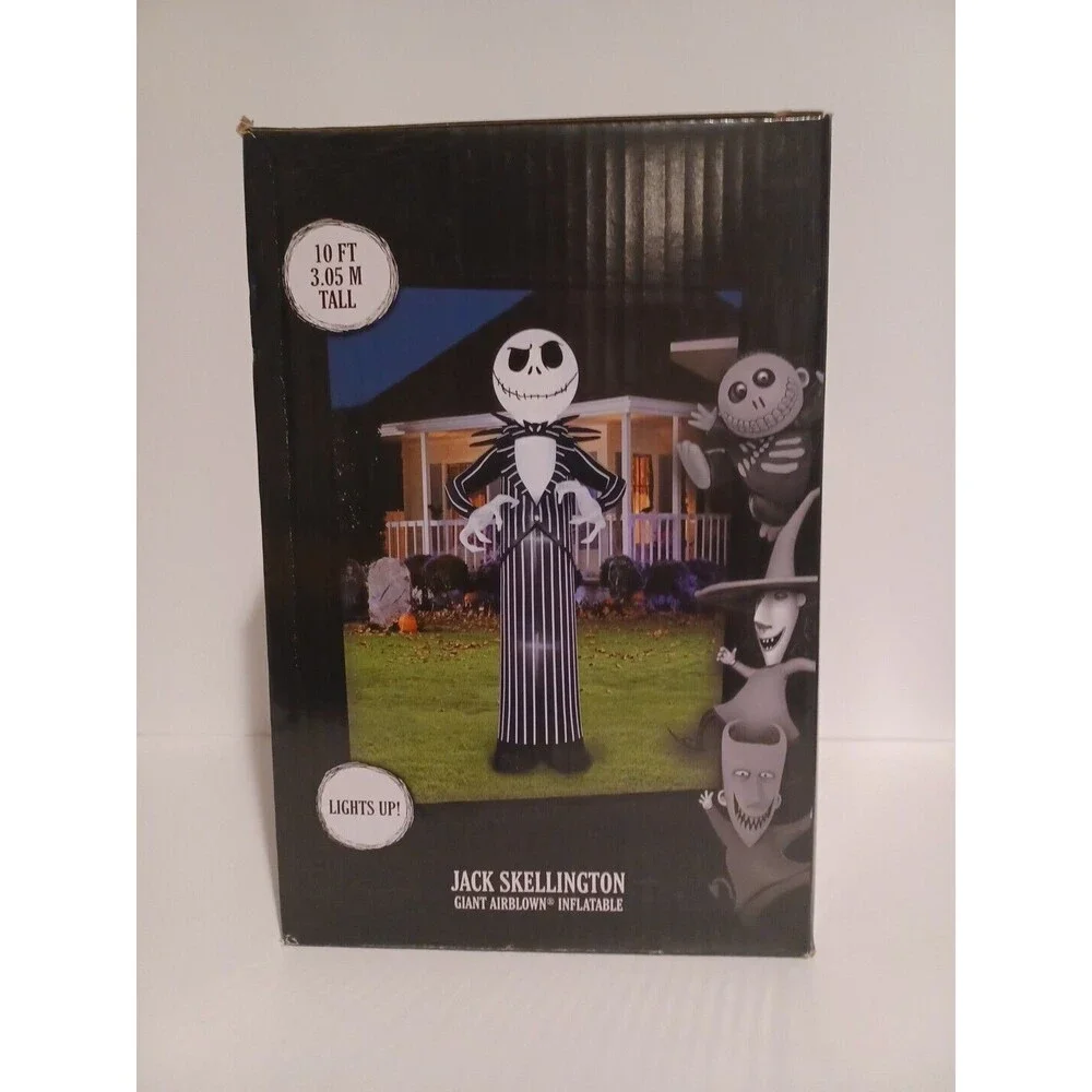 10FT Disney The Nightmare Before Christmas Jack Skellington Gemmy Inflatable NEW